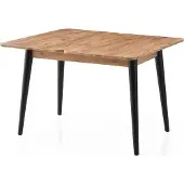 Skye Decor , Dolunay - 1284, Pin atlantique, Table de salle à manger extensible, 100 x 75 x 60 cm, 100 % ESPANGES MÉLAMINÉES