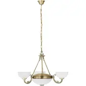 Eglo Savoy, Fixe, Bronze, Blanc, Métal, Verre, IP20