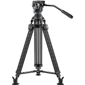 Ulanzi VideoFast Aluminium Alloy Heavy Duty trépied (Métal), Trépied, Noir