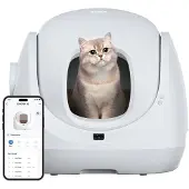 Catlink Bac à litière pour chat intelligent et autonettoyant Baymax Lite