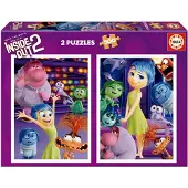 Educa 2x500 pièces Tout est à l'envers 2 film juin 2024 Puzzle Multicolore One Size