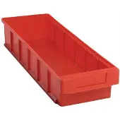 LA-KA-PE Caisse-étagère VKB L500xl152xH83mm rouge polypropylène