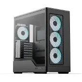 Aerocool D520A, Mid-Tower Case,Â Black (ATX, Mini-ITX), Boîtier PC, Noir