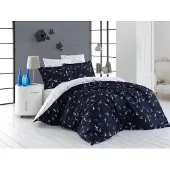 Brotex® Lin inclus Satin 140x200, 70x90cm Liberta blue