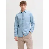 Jack & Jones Chemise 'JJESTANLEY' bleu denim