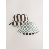 Next Chapeau beige clair / chocolat