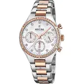 Festina Montre à affichage analogique blanc perle
