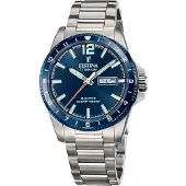 Festina Montre dateur Calendario Titanium Blue