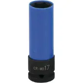 Ks Tools 1/2' Douilles à chocs pour jantes Aluminium, longues, 17mm ( 515.1073 )