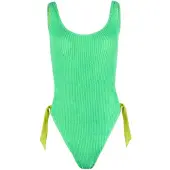 Hurley Solid Scrunch Moderate Swimsuit Vert XS Femme