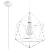 Sollux Suspension GASPARE blanc 1xE27 15W acier 132x30x30cm