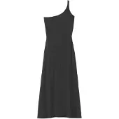 Balmohk 30000515 Asymetric Texture Sleeveless Midi Dress Noir L Femme