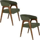 Dutchbone 2x , Chaises, Adamello Chair Green