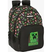 Minecraft 20l 32x42x15 Cm Backpack Noir Enfants