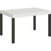 Itamoby Table Extensible Everyday 140/224X80Cm Frêne Blanc Pieds Anthracite