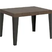 Itamoby Table Extensible 70X110/194 Cm Noyer Flammé Structure Anthracite