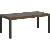 Itamoby Table Extensible 90X90/246 Cm Everyday Premium Noyer Structure Anthracite