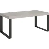 Itamoby Table Extensible 180/440X90 Cm Tecno Pieds Cachemire Anthracite