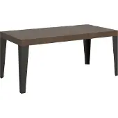 Itamoby Table Extensible 200/460X90 Cm Pieds Noyer Flammé Anthracite