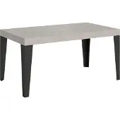 Itamoby Table Extensible 160/264X90 Cm Pieds Anthracite Cachemire Flame