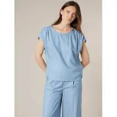 Deeluxe Natania Short Sleeve Blouse Bleu S Femme