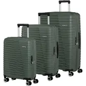 American Tourister trolley Roadrush Trolley Set A Olive Green 77cm