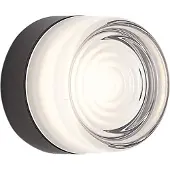 QAZQA Applique murale design noire avec verre opale IP44 - Michele