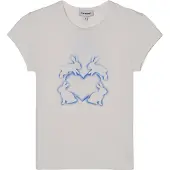 Balmohk T-shirt bleu / blanc