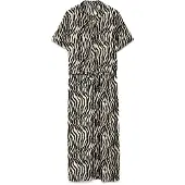 Vero Moda Robe-chemise 'VMEASY JOY' beige / marron / noir
