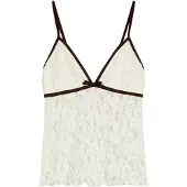 Bershka Haut noir / blanc cassé