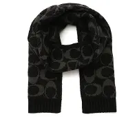 Coach Écharpe 'JUMBO SIGNATURE C SCARF' beige foncé / noir