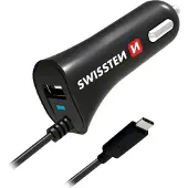 Swissten Adaptateur USB 1x + câble USB-C (fixe)