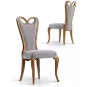 AEA Stuhl Ohne Armlehne Esszimmer Braun Design Textil Luxus Esszimmerstuhl
