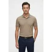 BOSS Pio 2 10279643 Green Short Sleeve Polo Beige XL Homme