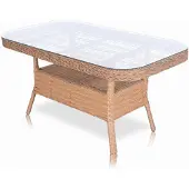 AEA Hochwertiges Rattan Set Garten Möbel Sofagarnitur 7 tlg. Tisch Sessel