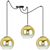 Light11 HOME Suspension, lustre, abat-jour doré, 15 cm