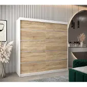 Minio Armoire 200 cm VERONA 1 blanc / Sonoma