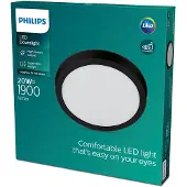 Philips Plafonnier fonctionnel Magneos, 20 W, 286 mm, Spots, Ampoules non remplaçables, LED, 2700 K, 1900 lm, Noir