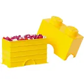 LEGO Brique de rangement STORAGE BRICK 2 2,6 litres jaune