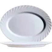 Arcoroc Plateau ovale, Trianon Uni blanc, Assiettes, Blanc