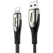 JOYROOM Sharp Series S-M411 Câble Usb-A / Lightning 3A 1,2M avec indicateur de charge - Noir