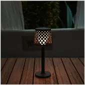 New Garden Lampe Gretita Anthracite Lampe De Table Led Portable Et Rechargeable -