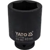 YATO Douille à choc - - 46 mm - Acier Cr-Mo - Entraînement 3/4 pouce - Longueur 90 mm