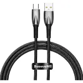 Baseus Câble Usb Do Usb-C Glimmer, 100W, 1M (Czarny)