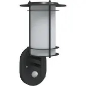 vidaXL Applique murale d'extérieur avec détecteur de mouvement noir acier inoxydable