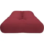 vidaXL Coussin de palette rouge bordeaux 120x40x12 cm tissu