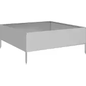 vidaXL Lit surélevé 100x100x25 cm Acier galvanisé