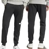 Adidas Pantalon de sport 'ESSENTIALS BIG LOGO FLEECE PANT' noir / blanc