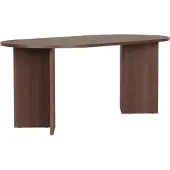 CALICOSY - Table à manger avec bords arrondis L180 cm - SABLE