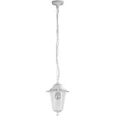 Rabalux Lampe à suspendre rustique Blanc Lanterne E27 P:85cm IP43 VELENECE Extérieur Lampe à suspendre verre Balcon Terrasse